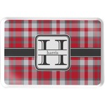 Red & Gray Plaid Serving Tray (Personalized)