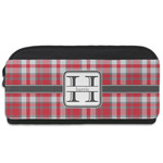 Red & Gray Plaid Shoe Bag (Personalized)