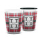 Red & Gray Plaid Shot Glass - PARENT/MAIN (white)