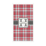 Red & Gray Plaid Guest Paper Towels - Full Color - Standard (Personalized)