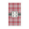 Red & Gray Plaid Guest Paper Towels - Full Color - Standard (Personalized)