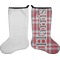 Red & Gray Plaid Stocking - Single-Sided - Approval