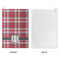 Red & Gray Plaid Waffle Weave Golf Towel - Approval