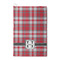 Red & Gray Plaid Waffle Weave Golf Towel - Front/Main