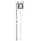 Red & Gray Plaid White Plastic Stir Stick - Square - Dimensions