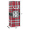 Red & Gray Plaid Wine Gift Bag - Dimensions