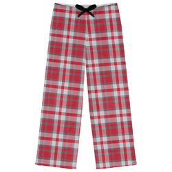 Red & Gray Plaid Womens Pajama Pants - XS