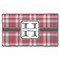 Red & Gray Plaid XXL Gaming Mouse Pads - 24" x 14" - APPROVAL