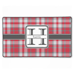 Red & Gray Plaid XXL Gaming Mouse Pad - 24" x 14" (Personalized)