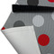 Red & Gray Polka Dots Apron - (Detail)