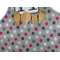 Red & Gray Polka Dots Apron - Pocket Detail with Props