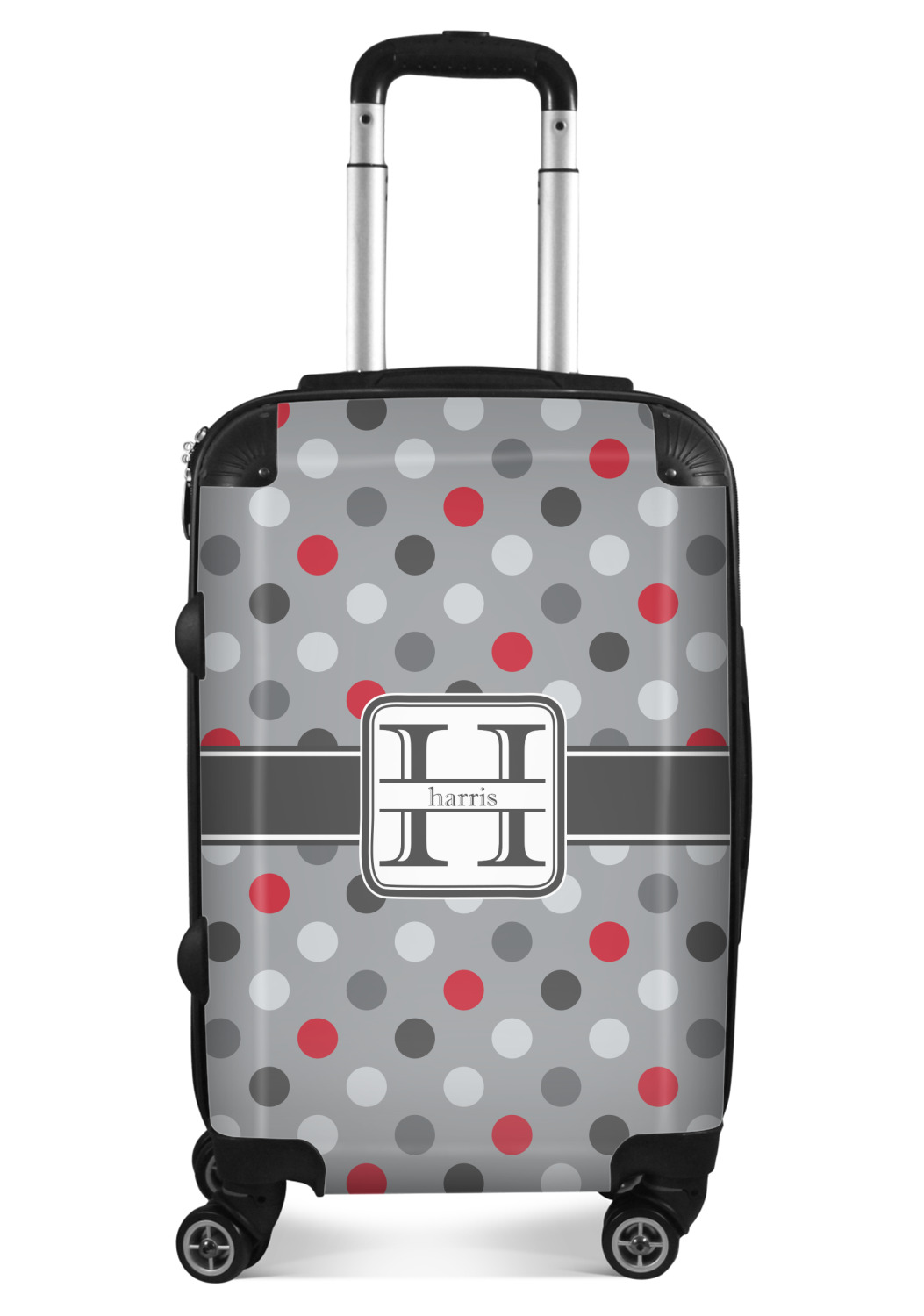 Red polka cheap dot luggage