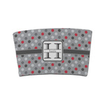 Red & Gray Polka Dots Coffee Cup Sleeve (Personalized)