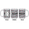 Red & Gray Polka Dots Coffee Mug - 15 oz - White APPROVAL