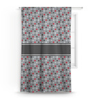 Red & Gray Polka Dots Curtain Panel - Custom Size