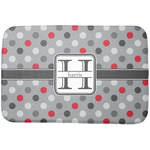 Red & Gray Polka Dots Dish Drying Mat (Personalized)