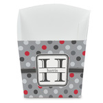 Red & Gray Polka Dots French Fry Favor Boxes (Personalized)