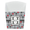 Red & Gray Polka Dots French Fry Favor Box - Front View