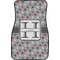 Red & Gray Polka Dots Custom Car Floor Mats (Front Seat)