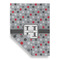 Red & Gray Polka Dots Garden Flags - Large - Double Sided - FRONT FOLDED