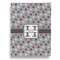 Red & Gray Polka Dots House Flags - Double Sided - FRONT