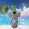 Red & Gray Polka Dots Jersey Bottle Cooler - LIFESTYLE