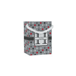 Red & Gray Polka Dots Jewelry Gift Bags - Gloss (Personalized)