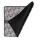 Red & Gray Polka Dots Medium Gaming Mats - FRONT W/FOLD