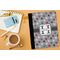 Red & Gray Polka Dots Medium Padfolio - LIFESTYLE (adult)