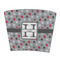 Red & Gray Polka Dots Party Cup Sleeves - without bottom - FRONT (flat)