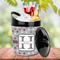 Red & Gray Polka Dots Plastic Ice Bucket - LIFESTYLE