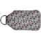 Red & Gray Polka Dots Sanitizer Holder Keychain - Small (Back)