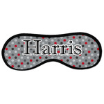 Red & Gray Polka Dots Sleeping Eye Masks - Large (Personalized)