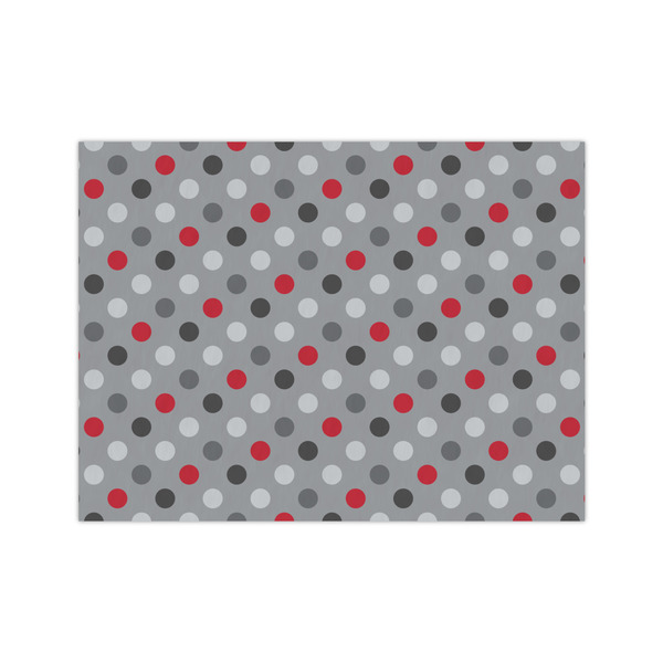 Custom Red & Gray Polka Dots Medium Tissue Papers Sheets - Heavyweight