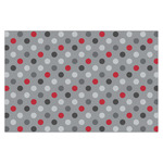 Red & Gray Polka Dots X-Large Tissue Papers Sheets - Heavyweight