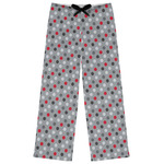 Red & Gray Polka Dots Womens Pajama Pants - 2XL