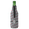 Red & Gray Polka Dots Zipper Bottle Cooler - BACK (bottle)