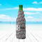 Red & Gray Polka Dots Zipper Bottle Cooler - LIFESTYLE