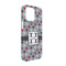 Red & Gray Polka Dots iPhone 13 Case - Angle