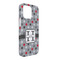 Red & Gray Polka Dots iPhone 13 Pro Max Case -  Angle