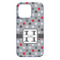 Red & Gray Polka Dots iPhone 13 Pro Max Case - Back