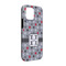 Red & Gray Polka Dots iPhone 13 Pro Tough Case -  Angle