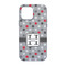 Red & Gray Polka Dots iPhone 13 Pro Tough Case - Back