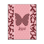 Polka Dot Butterfly Wood Print - 16x20 (Personalized)