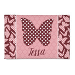 Polka Dot Butterfly 2' x 3' Patio Rug (Personalized)
