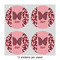 Polka Dot Butterfly 4" Multipurpose Round Labels - Sheet