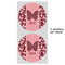 Polka Dot Butterfly 5" Multipurpose Round Label - Sheet