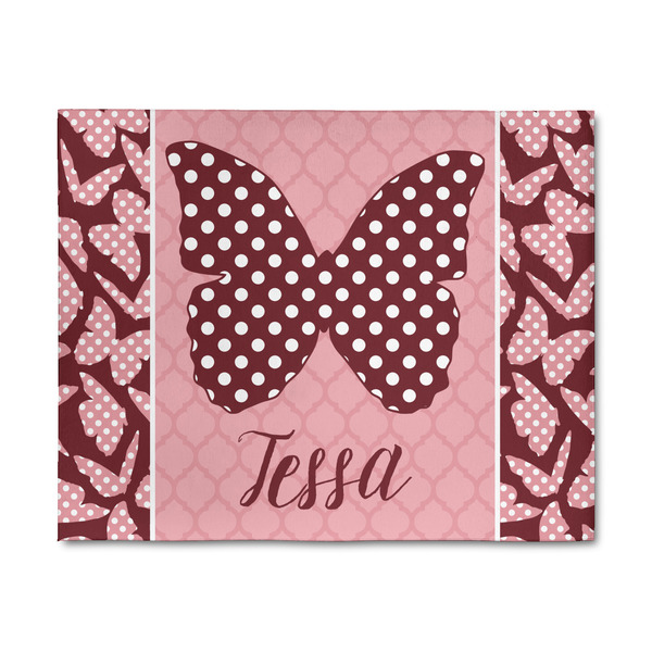 Custom Polka Dot Butterfly 8' x 10' Patio Rug (Personalized)