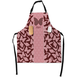 Polka Dot Butterfly Apron With Pockets w/ Name or Text