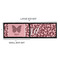 Polka Dot Butterfly Bar Mats - Sizing Chart